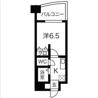 アブレスト桜川【2階】の間取り
