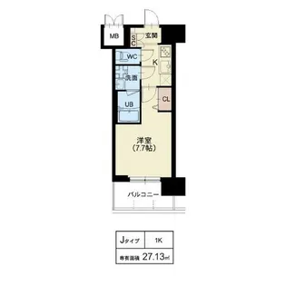 Splendide NAMBAⅢ【12階】の間取り