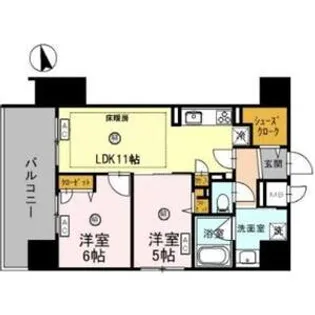 IBC Residence West【10階】の間取り