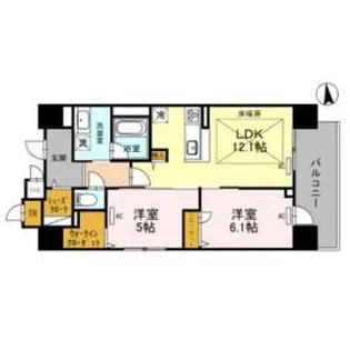 IBC Residence West【10階】の間取り