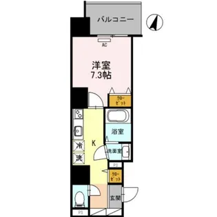 エトワール阿波座【8階】の間取り