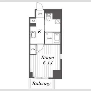 Live Casa 田辺【7階】の間取り