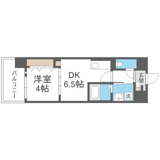 エグゼ大阪CITYオースティン【3階】の間取り
