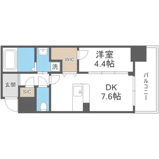 la Waison NAMBA west【13階】の間取り