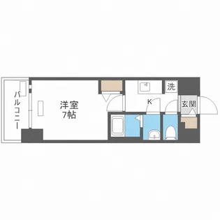 ファステートNAMBA華月【2階】の間取り