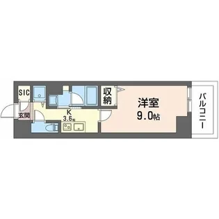 サンエール南堀江【4階】の間取り