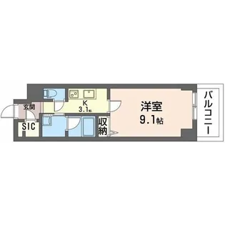 サンエール南堀江【3階】の間取り