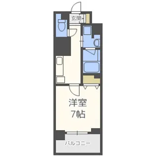 ハビテ靱センターコート【10階】の間取り