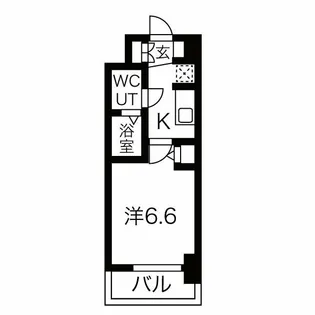 ワールドアイ阿波座WEST【4階】の間取り