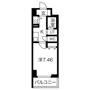 JPレジデンス難波南【8階】の間取り