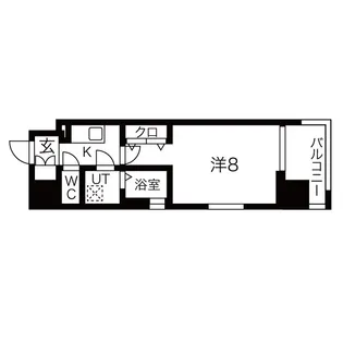 ワールドアイ難波南PORTA【12階】の間取り