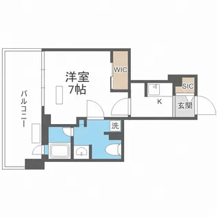 パークアクシス四ツ橋【11階】の間取り