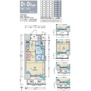 アドバンス江坂東コンフィ【7階】の間取り