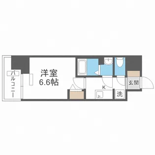 プレサンス立売堀ベルヴィル【12階】の間取り