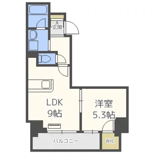 グランデージ難波南【3階】の間取り