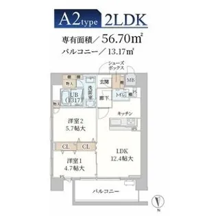 Moruan Residence【3階】の間取り