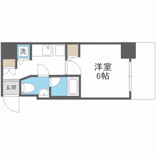 シーズンフラッツ阿波座【7階】の間取り
