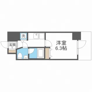 プライマル靱本町【3階】の間取り