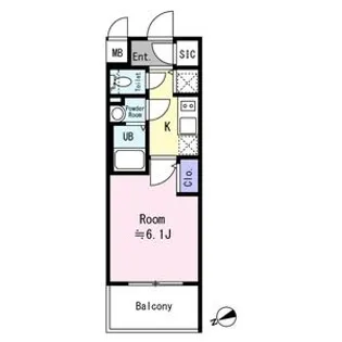 エスリード大阪平野プライム【5階】の間取り