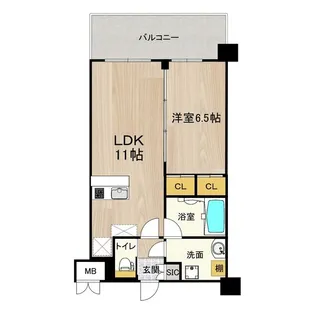 PHOERME城北公園【6階】の間取り