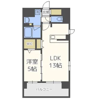 ブル フォルトゥーナ扇町【1階】の間取り