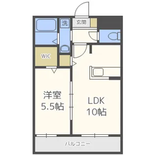 THE TERRACE天王寺 MK【5階】の間取り