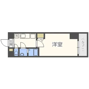 プレサンス阿波座駅前【10階】の間取り