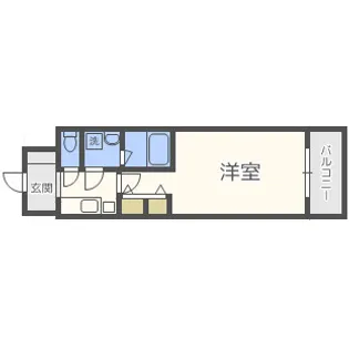 セイル淀屋橋【14階】の間取り