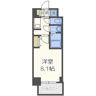 S-RESIDENCE都島【9階】の間取り