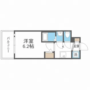 エスリード大阪梅田リュクス【5階】の間取り