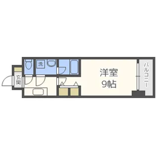 スプランディッド淀屋橋DUE【6階】の間取り