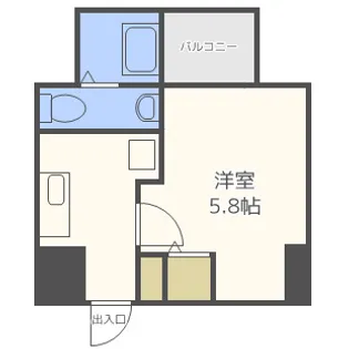 SERENiTE本町reflet【15階】の間取り