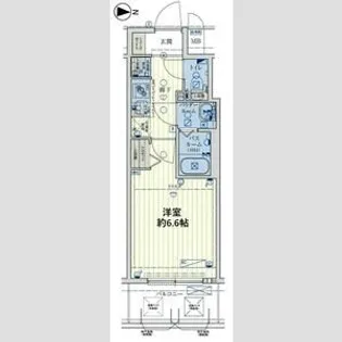 スワンズシティ大阪クレアスト【9階】の間取り