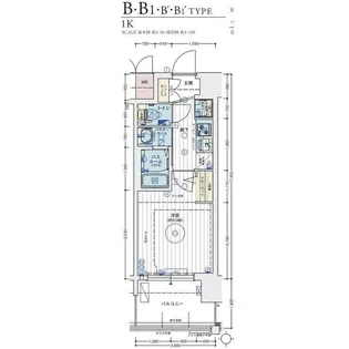 エステムコート難波WEST-SIDEⅦエクシーナ【8階】の間取り
