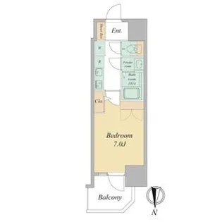 セレニテ東梅田アリエ【2階】の間取り