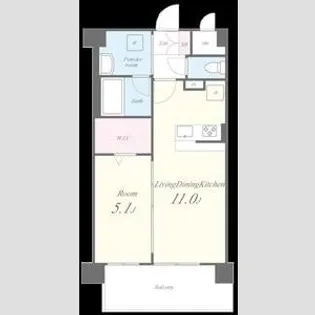 ラ・リヴィエール【3階】の間取り