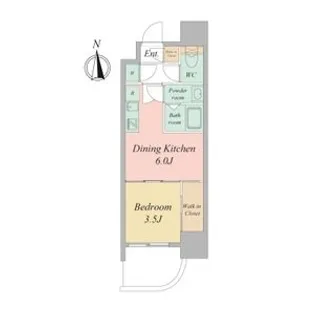 セレニテフラン谷町四丁目アリエ【3階】の間取り