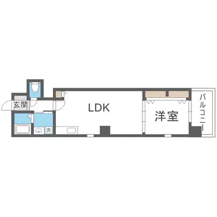 Broad阿倍野阪南町Residence【6階】の間取り
