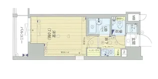 パラシオ南森町【9階】の間取り