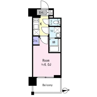 エスリード ザ・グレア大阪【9階】の間取り