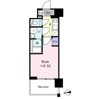 エスリード ザ・グレア大阪【10階】の間取り
