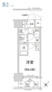 エスリード阿波座プライムコート【12階】の間取り
