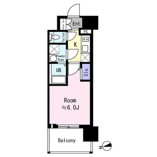 エスリード ザ・フォルテス大阪【11階】の間取り