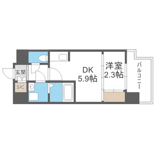 セレニテ南堀江エクラ【11階】の間取り