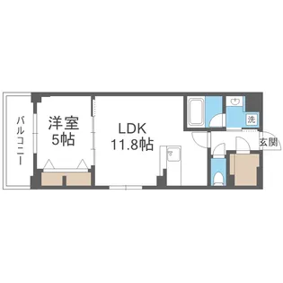 estageo関目高殿【6階】の間取り
