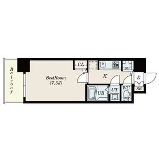 S-RESIDENCE江坂Eminence【14階】の間取り