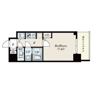 S-RESIDENCE江坂Eminence【8階】の間取り
