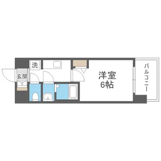 アドバンス大阪クラージュ【4階】の間取り