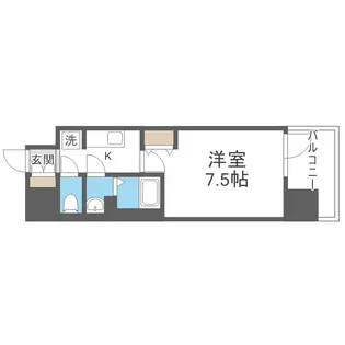 アドバンス大阪アネラ【5階】の間取り