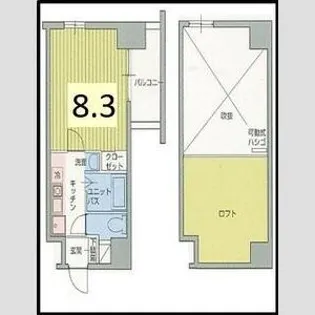 ハーバーハウス大阪【5階】の間取り